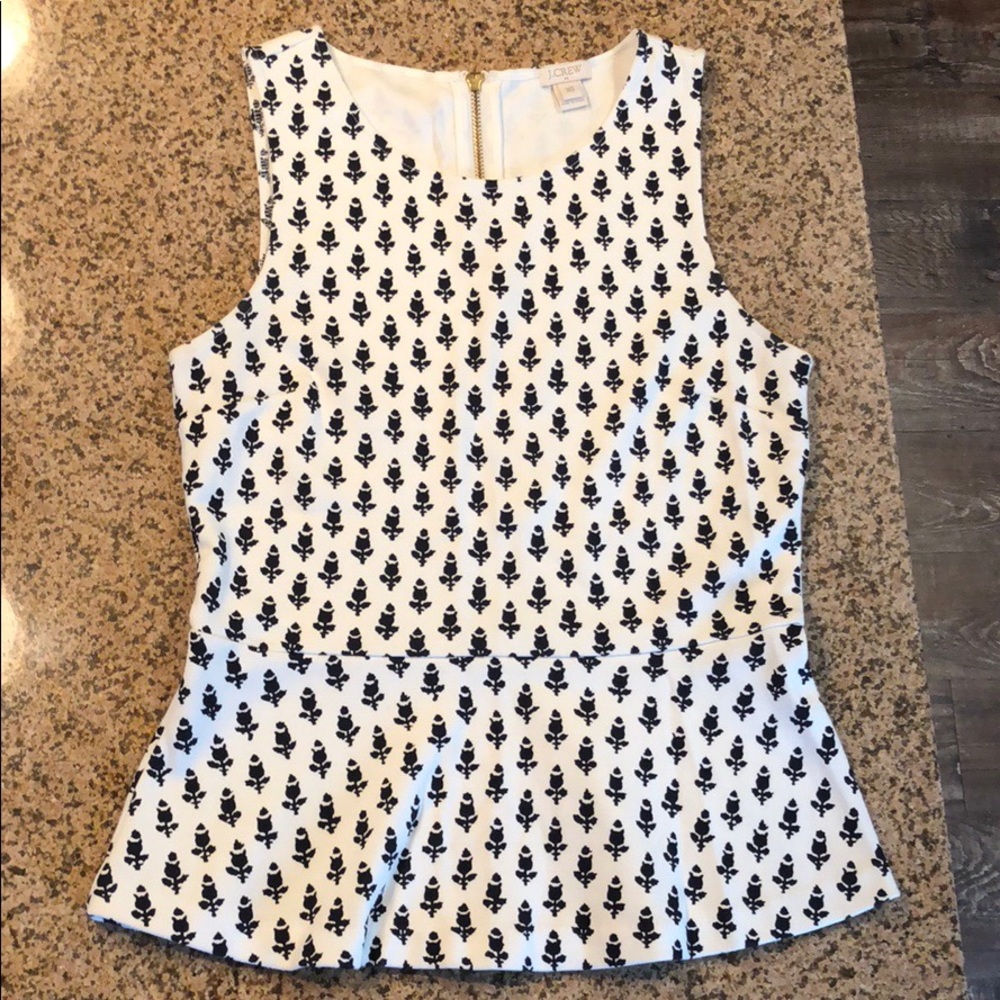 J Crew peplum top